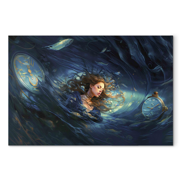 Wandbild Time Collapse - A Beautiful Girl Absorbed in a Time Loop 151570 additionalImage 7