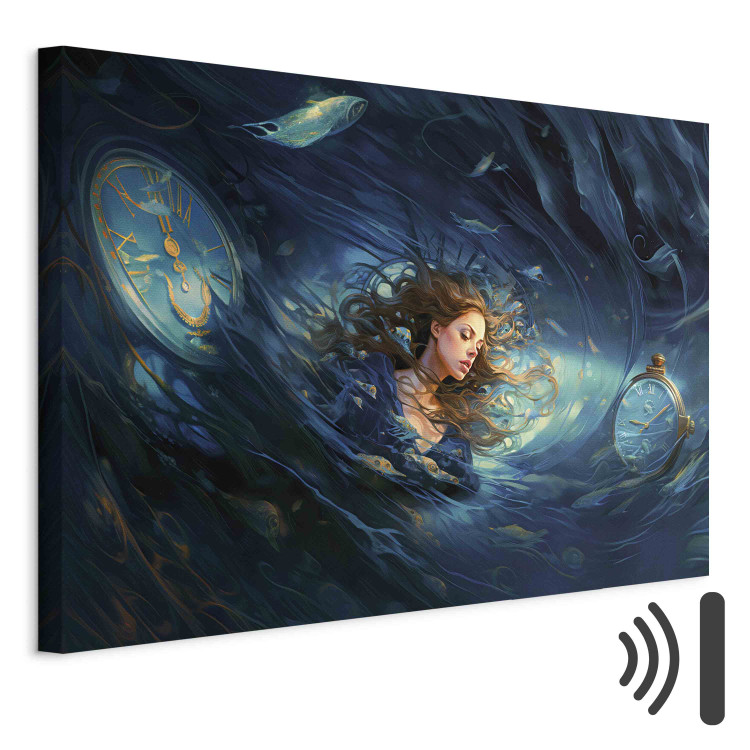 Wandbild Time Collapse - A Beautiful Girl Absorbed in a Time Loop 151570 additionalImage 8