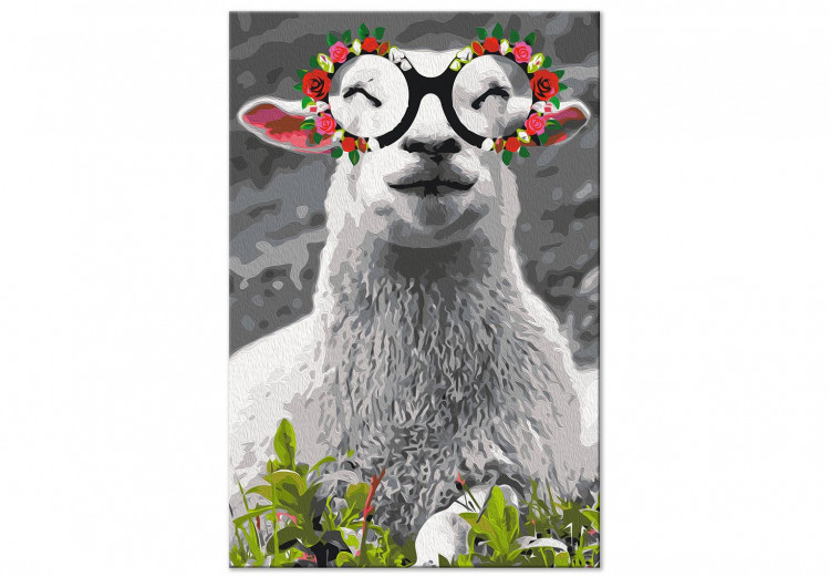 Malen nach Zahlen-Bild für Erwachsene Lovable Miss Sheep 138680 additionalImage 3