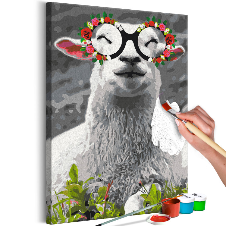 Malen nach Zahlen-Bild für Erwachsene Lovable Miss Sheep 138680 additionalImage 7