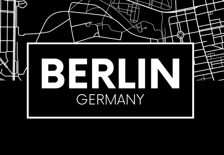 Bild auf Leinwand Die Anordnung von Berlin (1-teilig) - Schwarz-weiße Stadtperspektive 118090 additionalImage 4