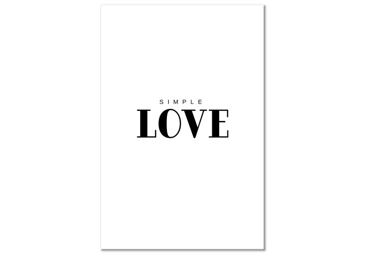 Wandbild Einfach nur Liebe - minimalistische Schrift auf Englisch 122890