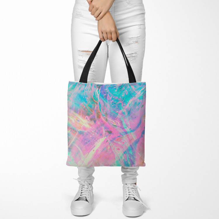 Totebag Liquid cosmos - an abstract graphics in holographic style 147490 additionalImage 2