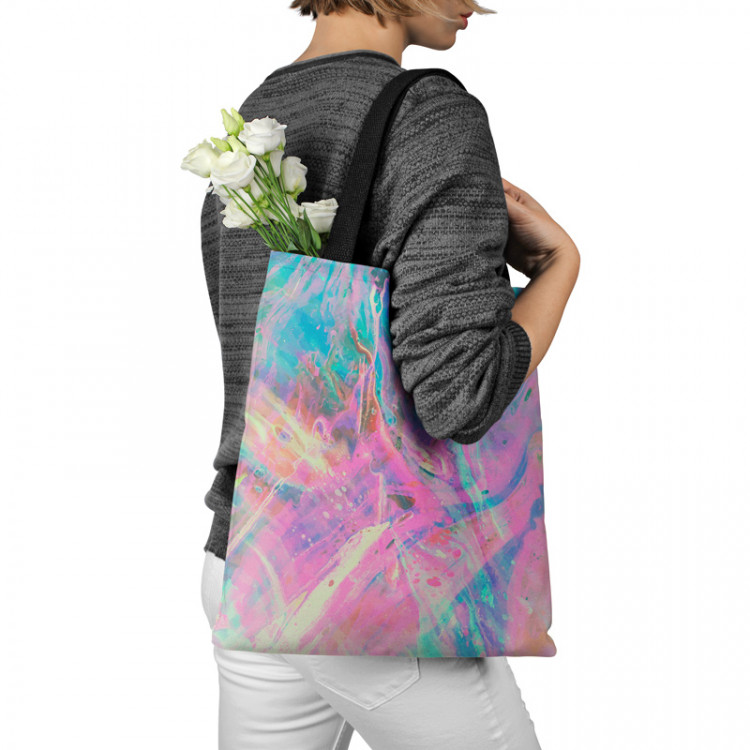 Totebag Liquid cosmos - an abstract graphics in holographic style 147490 additionalImage 3