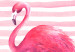 Leinwandbild Miami-Symbole - Flamingo, altes Auto - Van, Surfbrett und Ozean 117101 additionalThumb 5