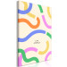 Wandbild Colorful Abstract Shapes - Pastel Waves on a Beige Background 149901 additionalThumb 2