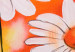 Leinwandbild Gänseblümchen (3-teilig) - Blumenkomposition auf Sommerfarben 48601 additionalThumb 3