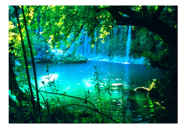 Fototapete Kursunlu-Wasserfälle in der Türkei - Landschaft mit türkisem Wasser 91401 additionalImage 1