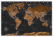 Dekorative Pinnwand Brown World Map [Cork Map - French Text] 105921 additionalThumb 2
