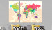 Dekorative Pinnwand Geography of Colours [Cork Map] 92221 additionalThumb 3