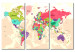 Dekorative Pinnwand Geography of Colours [Cork Map] 92221 additionalThumb 2