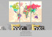 Dekorative Pinnwand Geography of Colours [Cork Map] 92221 additionalThumb 7