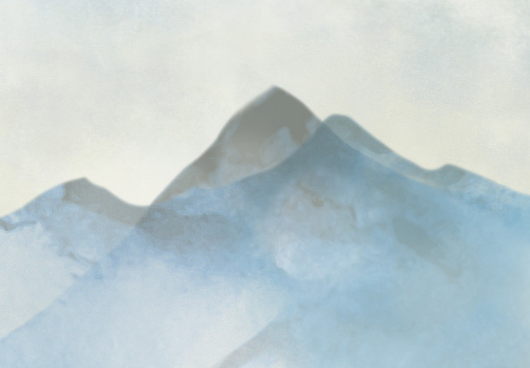 Vlies Fototapete Winter in den Bergen - Gipfel-Landschaft mit Schnee und Nebel 138831 additionalImage 4