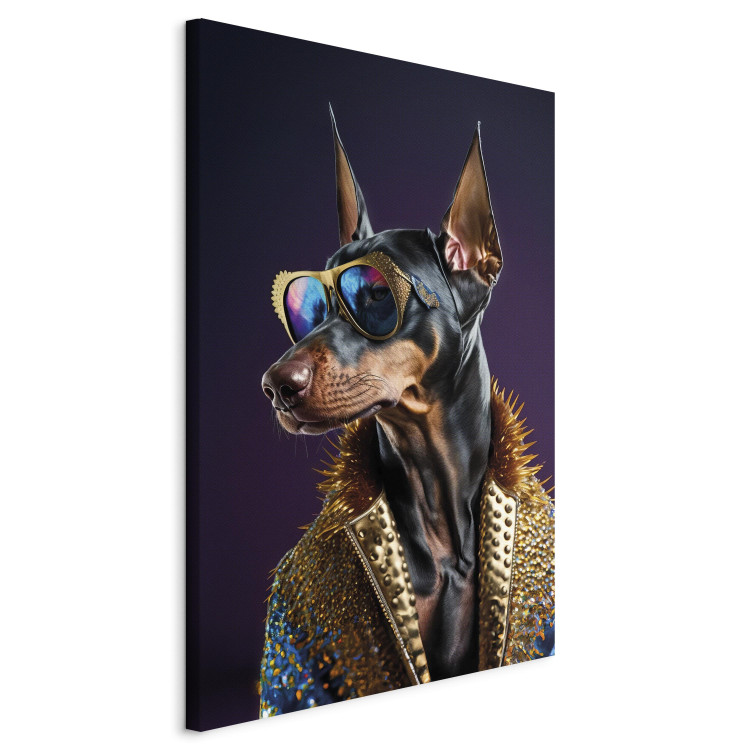 Bild AI Doberman Dog - Animal Fantasy Portrait With Stylish Glasses - Vertical 150231 additionalImage 2