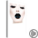 Wandbild Der Kuss - eine Frau mit schwarzen Lippen und geschlossenen Augen 114941 additionalThumb 6