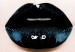 Wandbild Der Kuss - eine Frau mit schwarzen Lippen und geschlossenen Augen 114941 additionalThumb 5