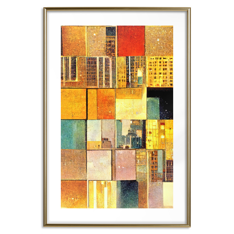 Wandposter Abstract Tiles - A Geometric Composition in Klimt’s Style 151141 additionalImage 26
