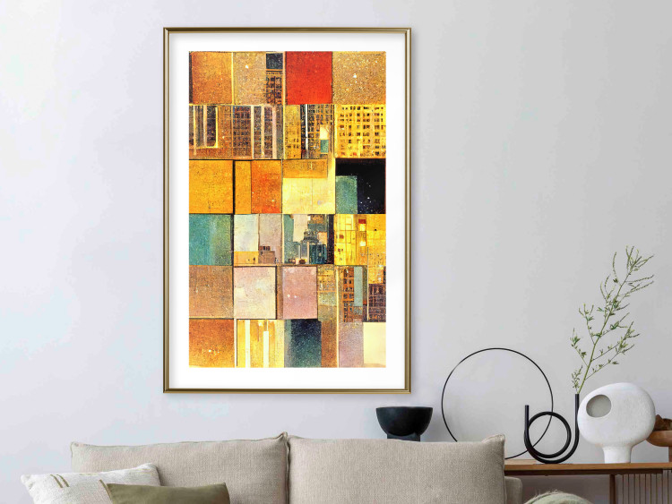 Wandposter Abstract Tiles - A Geometric Composition in Klimt’s Style 151141 additionalImage 19