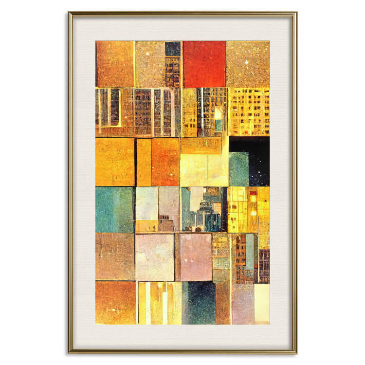 Wandposter Abstract Tiles - A Geometric Composition in Klimt’s Style 151141 additionalImage 25