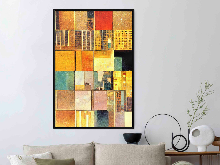 Wandposter Abstract Tiles - A Geometric Composition in Klimt’s Style 151141 additionalImage 14