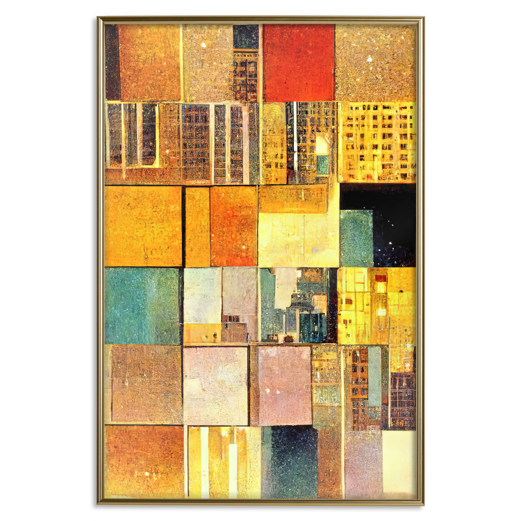 Wandposter Abstract Tiles - A Geometric Composition in Klimt’s Style 151141 additionalImage 22