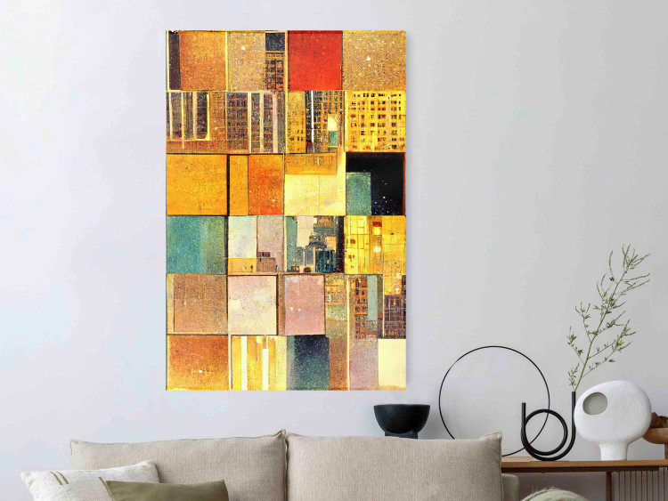 Wandposter Abstract Tiles - A Geometric Composition in Klimt’s Style 151141 additionalImage 16