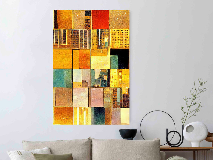 Wandposter Abstract Tiles - A Geometric Composition in Klimt’s Style 151141 additionalImage 15