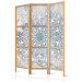 Spanische Wand Mandala - Bright Cream-Colored Ornament on a Blue Background [Room Dividers] 151741 additionalThumb 5