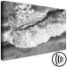 Wandbild Ozeanufer - SW-Foto mit Wellen, die gegen den Strand schlagen 115161 additionalThumb 6