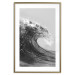 Poster Black and White Wave - Photo of Foaming Sea Water 145361 additionalThumb 19