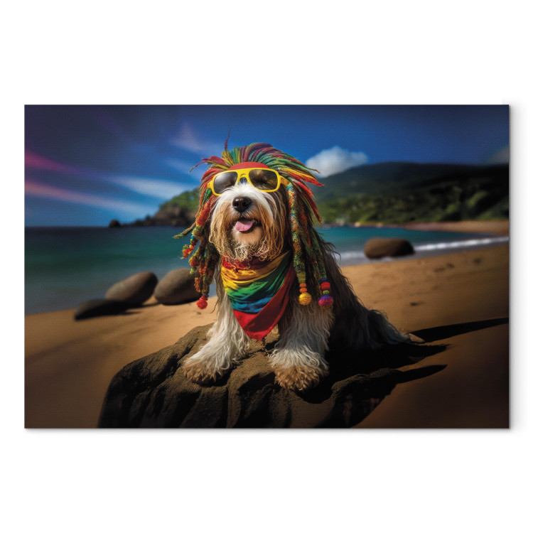 Bild AI Bearded Collie Dog - Rasta Animal Chilling on Paradise Beach - Horizontal 150261 additionalImage 7