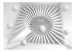 Fototapete Raumabstraktion - weiße räumliche Illusion eines 3D-Kreises mit Kugeln 60161 additionalThumb 1