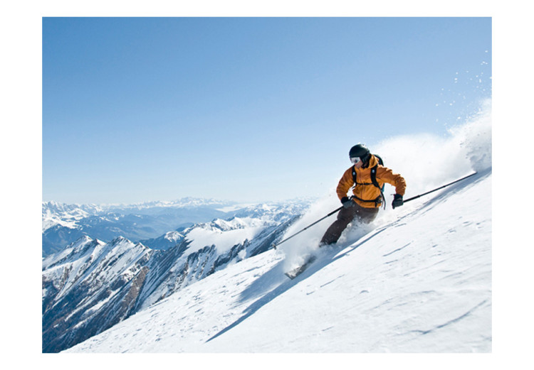 Fototapete Extremsportarten - Skifahren im Schnee in den hohen Bergen 61161 additionalImage 1