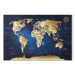 Leinwandbild World Map: The Dark Blue Depths 94571 additionalThumb 7
