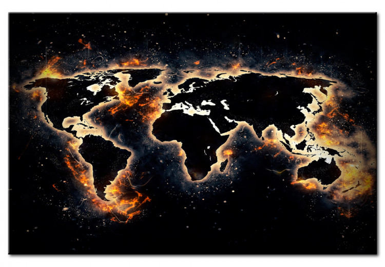 Dekorative Pinnwand Fiery World [Cork Map] 94671 additionalImage 2