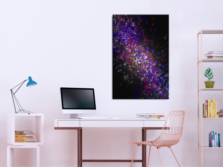 Leinwandbild Bunter Kosmos - Abstraktion inspiriert von Galaxie-Fotos 135681 additionalImage 3