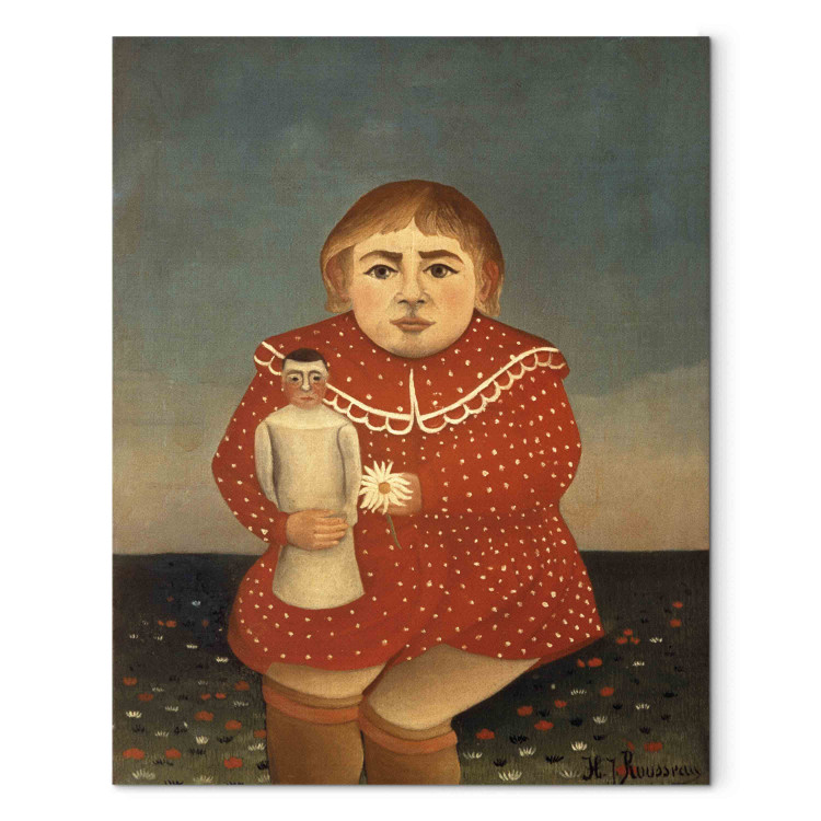 Kunstdruck H.Rousseau, Mädchen mit Puppe 154402