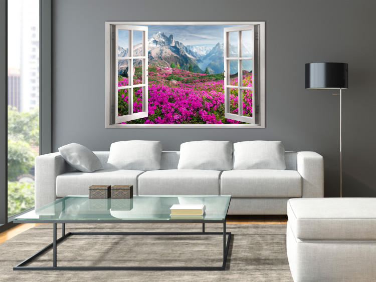 Bild auf Leinwand Alpine Rhododendrons (1 Part) Wide 125222 additionalImage 3