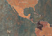 Bild auf Leinwand Vintage World Map (3 Parts) Green 118932 additionalThumb 4