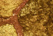 Vlies Fototapete Goldene Elemente - Hintergrund mit unregelmäßiger Textur von Steinen 94242 additionalThumb 3