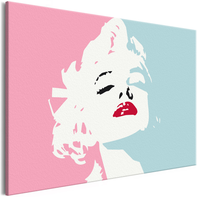Wandbild zum Malen nach Zahlen Marilyn in Pink 135152 additionalImage 6