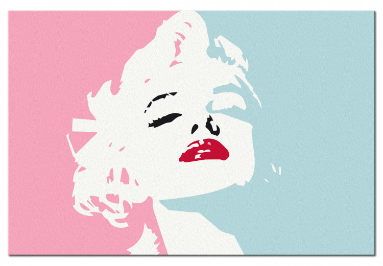 Wandbild zum Malen nach Zahlen Marilyn in Pink 135152 additionalImage 5