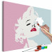 Wandbild zum Malen nach Zahlen Marilyn in Pink 135152 additionalThumb 3