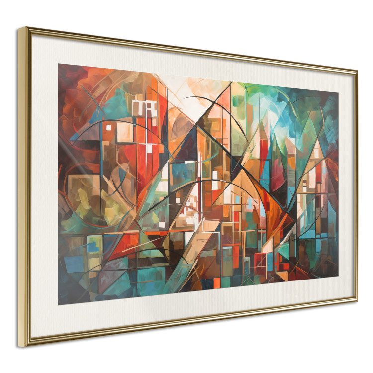 Wandposter Abstract City - Geometric Composition Generated by AI 151152 additionalImage 6