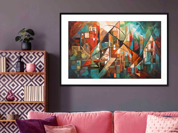 Wandposter Abstract City - Geometric Composition Generated by AI 151152 additionalImage 20