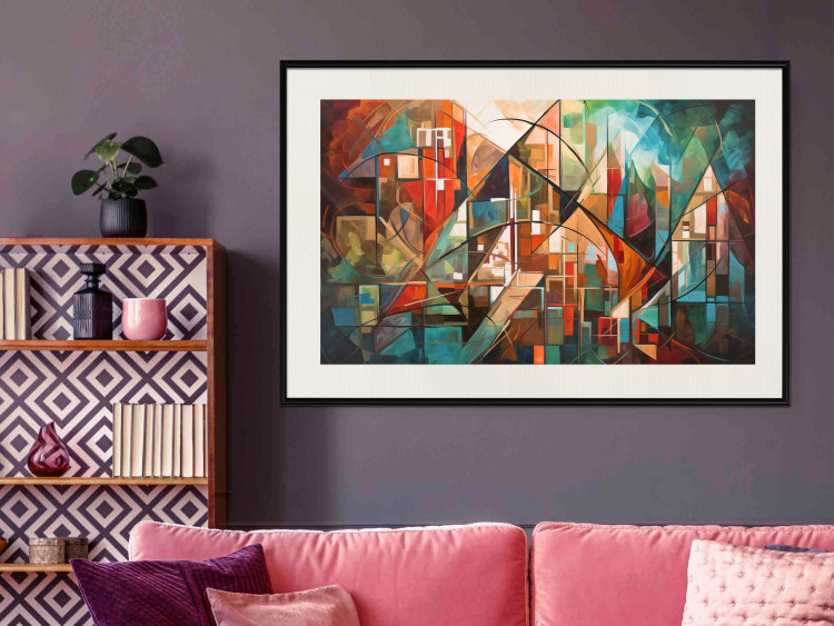 Wandposter Abstract City - Geometric Composition Generated by AI 151152 additionalImage 17