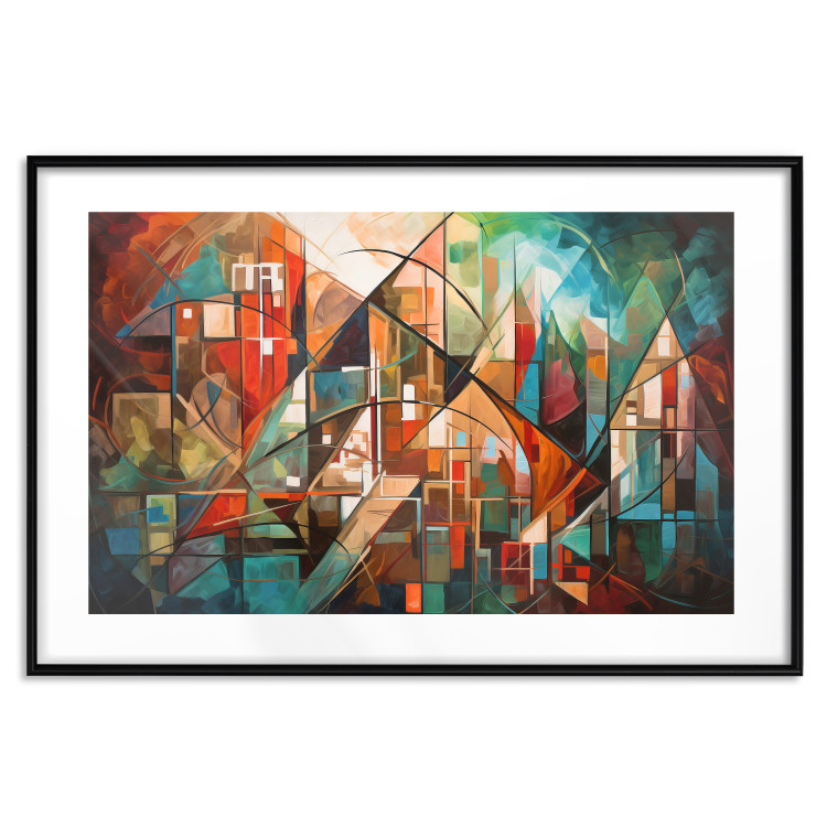 Wandposter Abstract City - Geometric Composition Generated by AI 151152 additionalImage 25