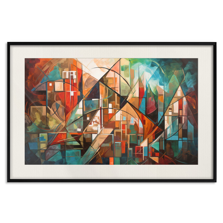 Wandposter Abstract City - Geometric Composition Generated by AI 151152 additionalImage 27