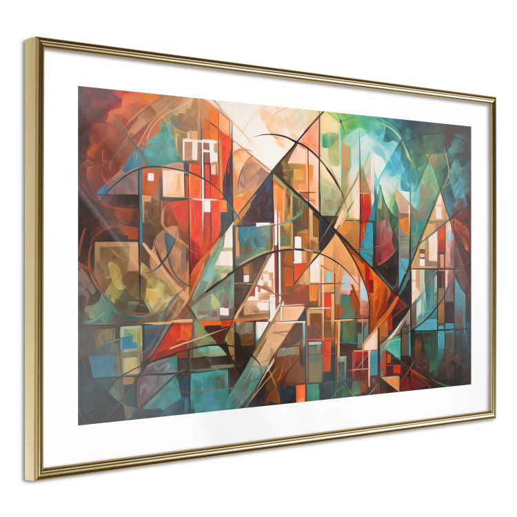 Wandposter Abstract City - Geometric Composition Generated by AI 151152 additionalImage 7