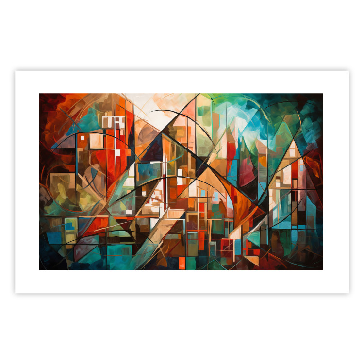 Wandposter Abstract City - Geometric Composition Generated by AI 151152 additionalImage 15